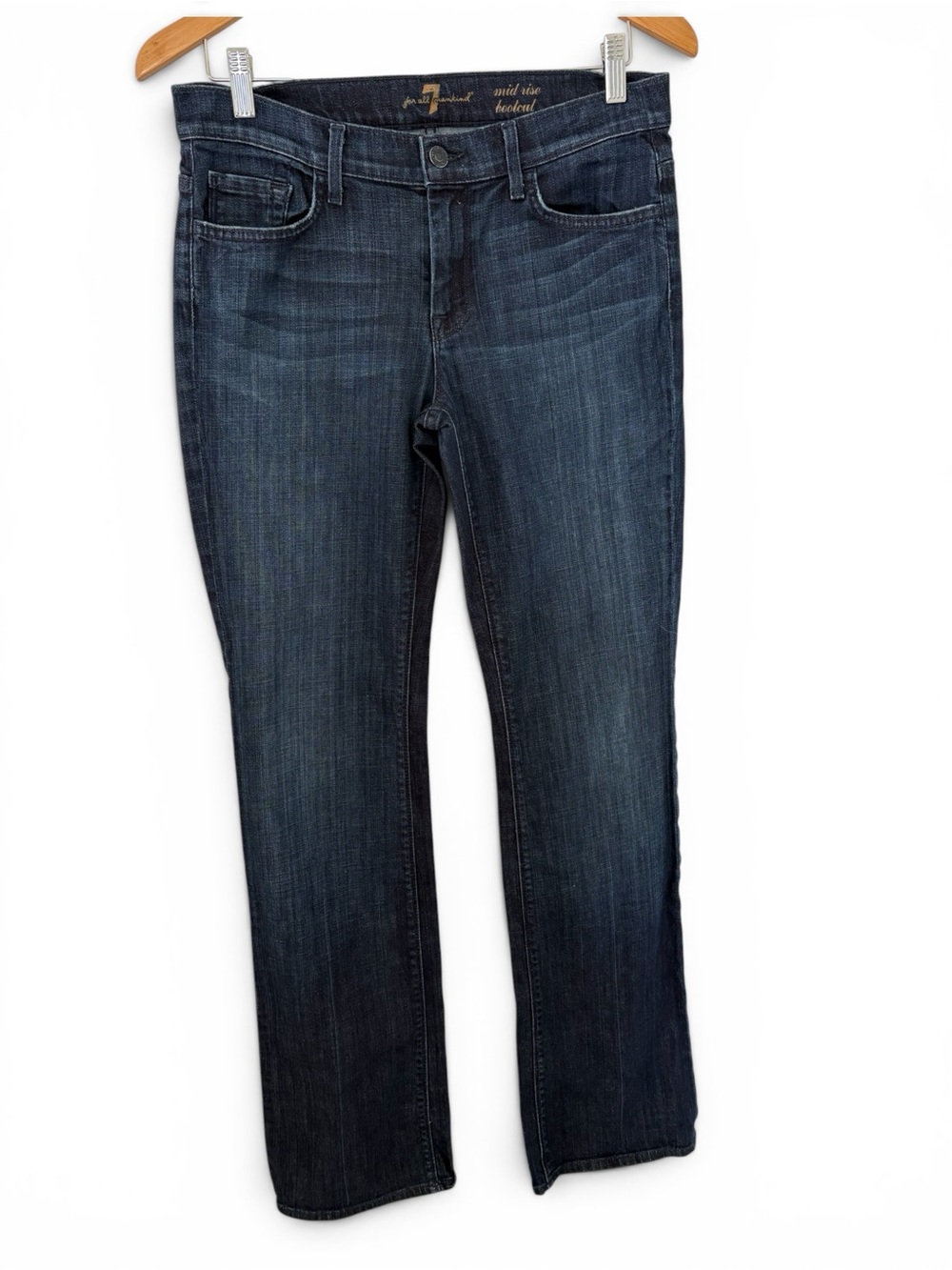 7 For All Mankind Women's Boot Cut Jeans — Dark Indigo